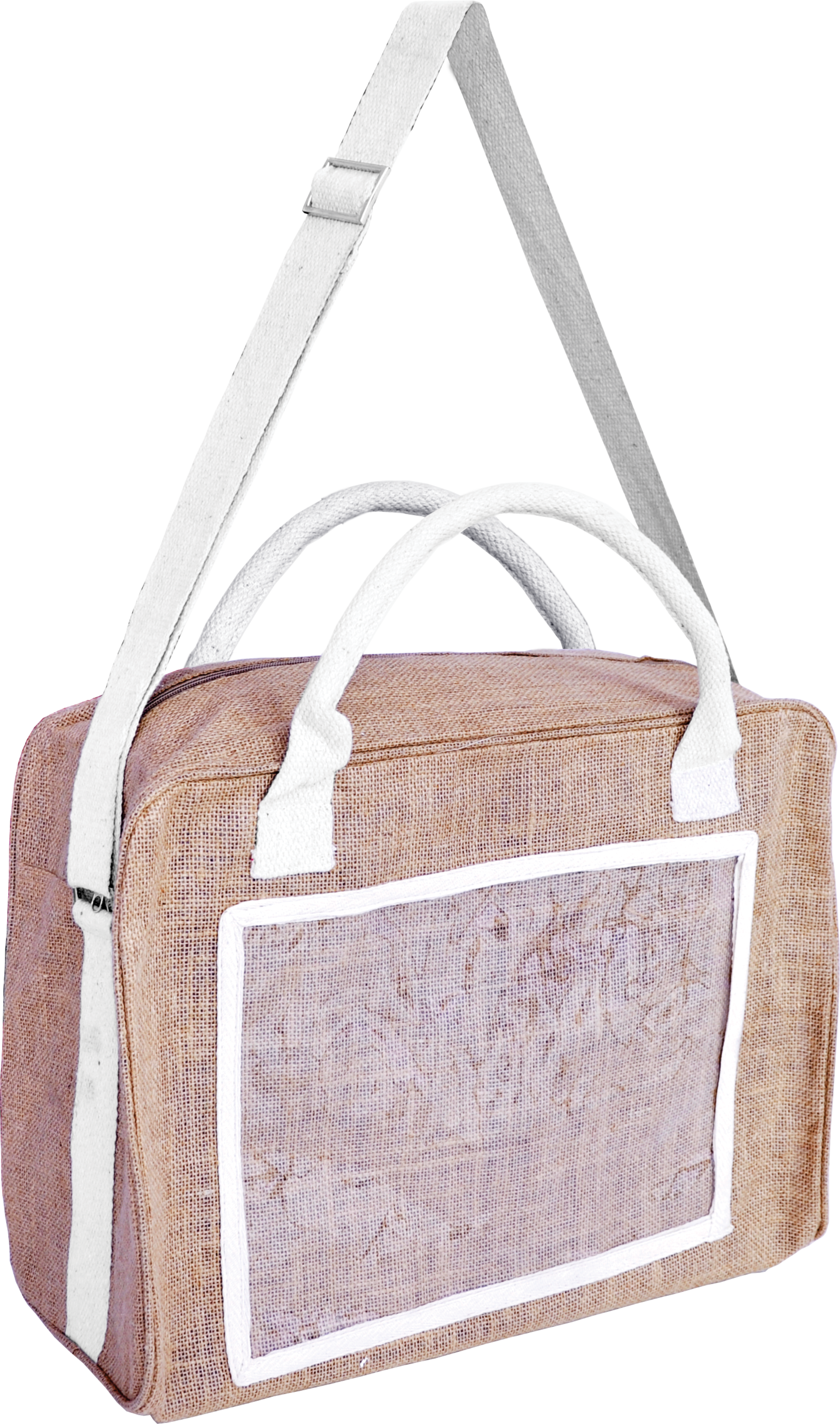 Sporttasche (Jutetasche) mit 2 Griffen und Tragegurt