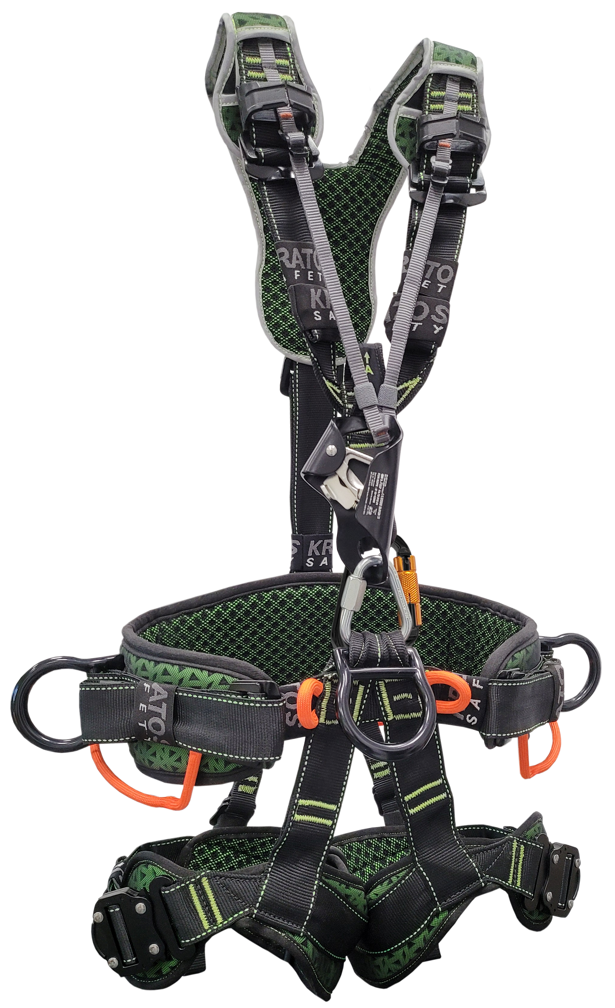 AIRTECH 2 – Zweipunktauffanggurt Extra-Komfort mit Haltegurt für Arbeiten in hängender Position (Größe L-XXL)