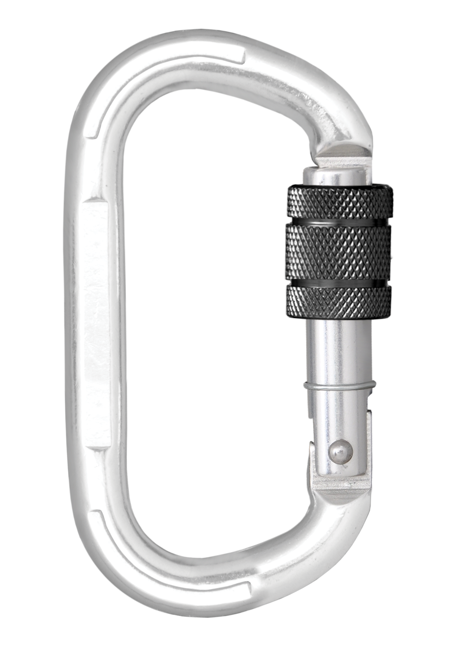 Aluminiumkarabiner mit Schraubverschluss - Keylock Version, 15 mm Öffnungsweite 