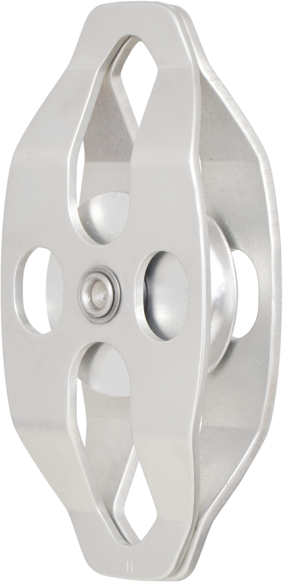 Einfache Umlenkrolle mit Öffnungsflanschen, doppelte Aufhängung
