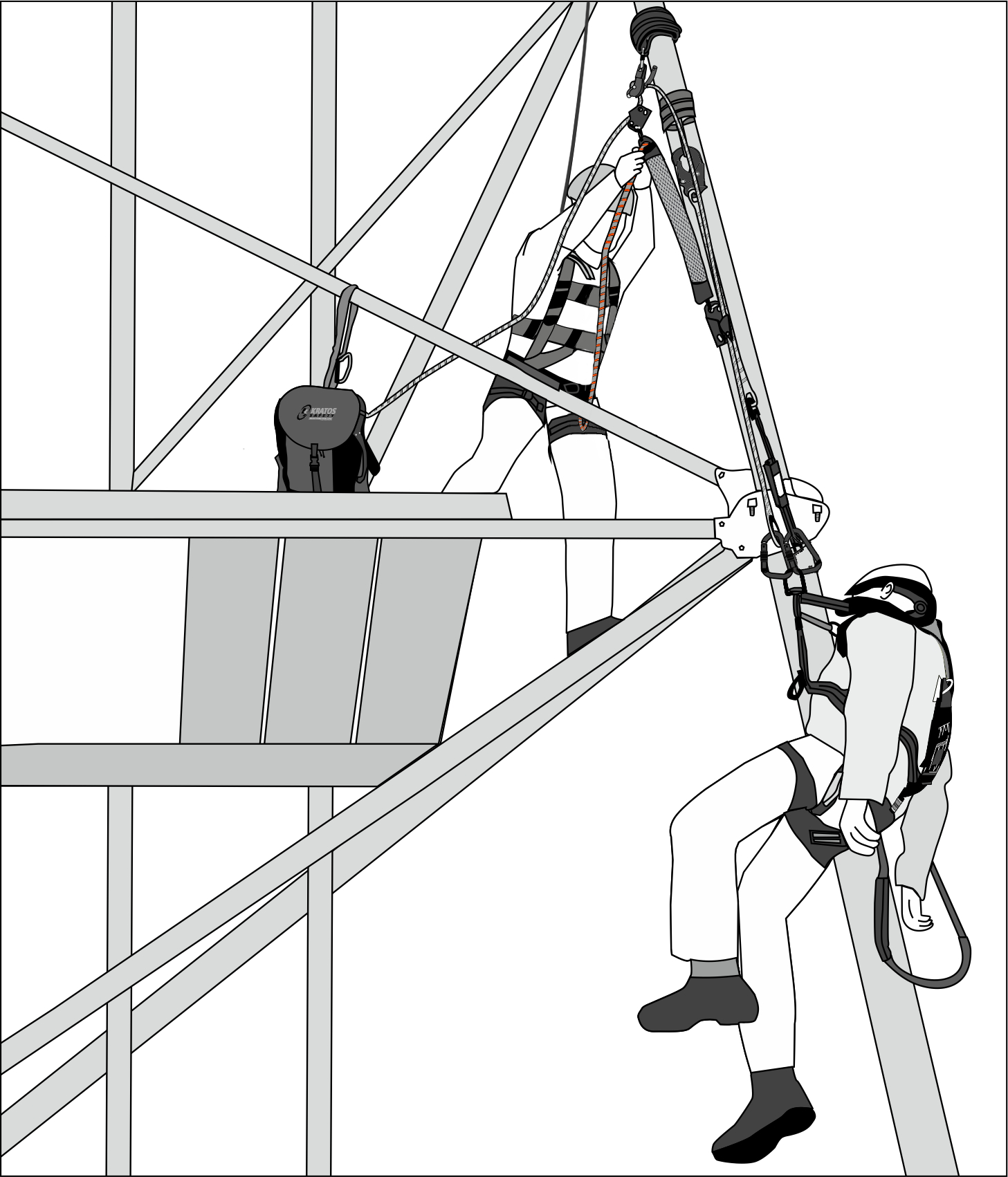 EASYLIFT, Flaschenzugsystem für Rettung/Evakuierung