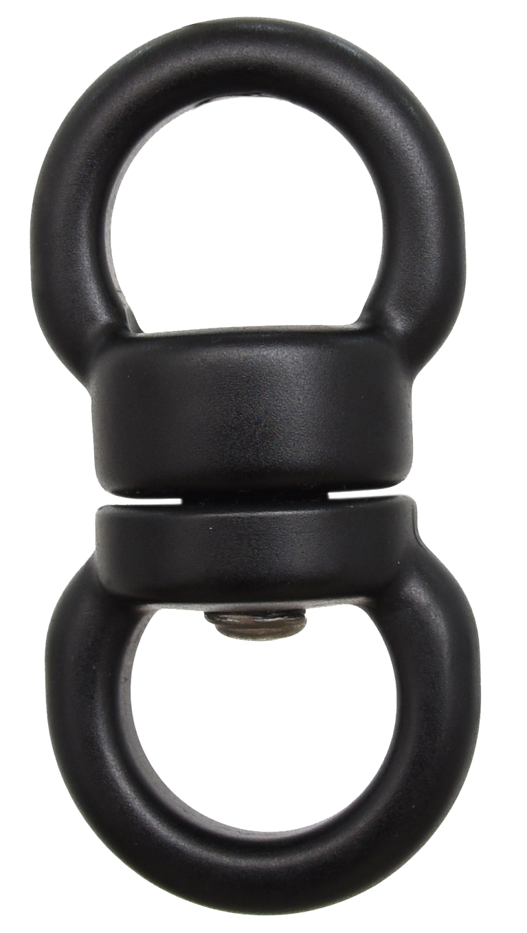 GIROS 1, Drehwirbel aus Aluminium auf Kugellager, Ringe Durchm. 25 mm