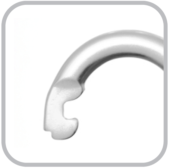 Edelstahlkarabiner mit dreifach wirkendem Automatikverschluss