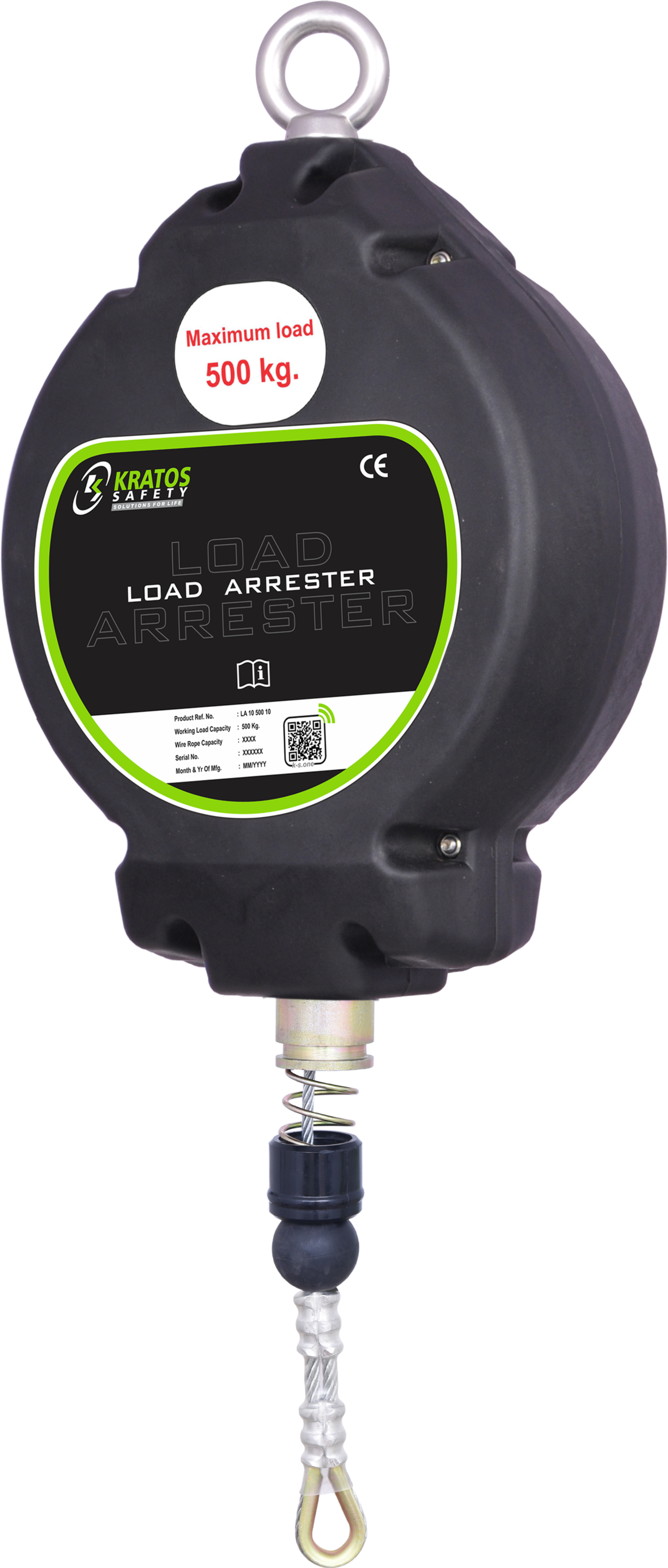 SENTINELS - Lastsicherungsgerät mit galvanisiertem Stahldrahtseil Länge 15 m konzipiert um Lasten von bis zu 500 kg zu halten