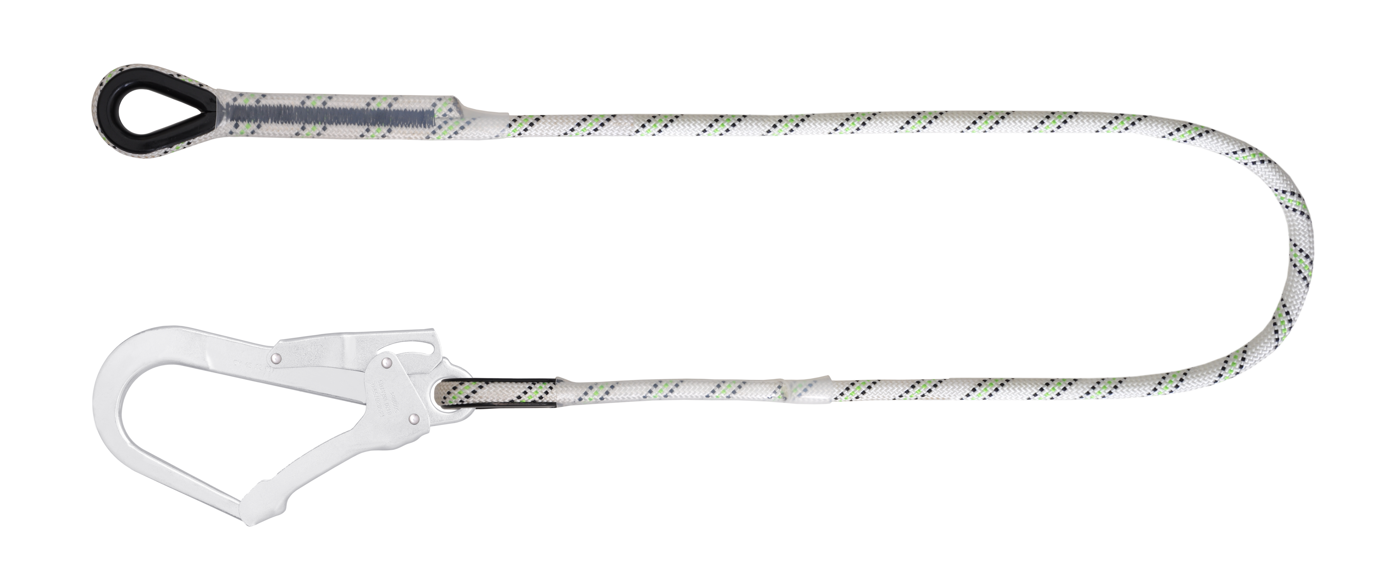 Rückhalteverbindungsmittel Kernmantelseil 1 m mit FA5020755 Gerüsthaken an einem Ende 