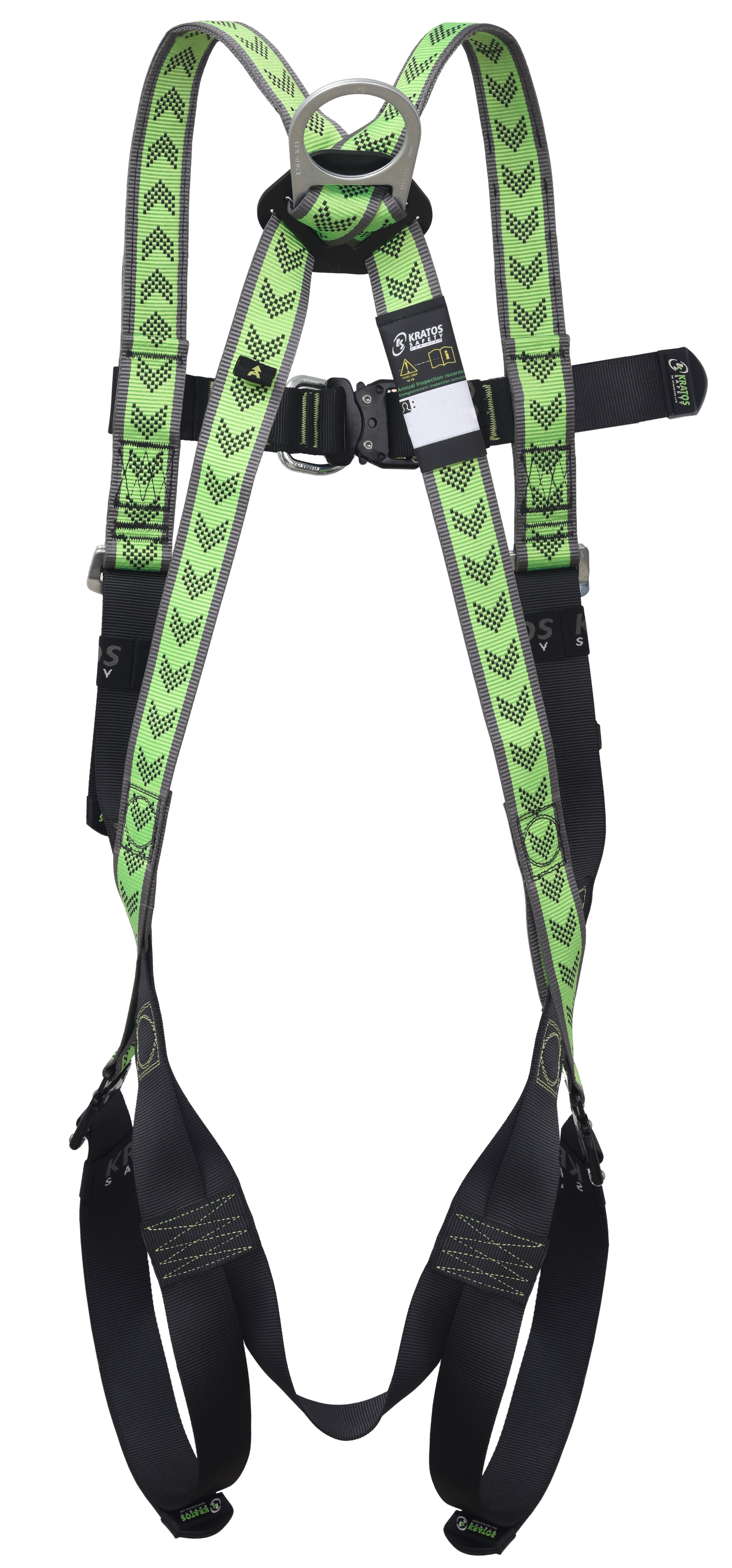 AKROS 1 - Zweipunktauffanggurt, davon 1 Verankerungspunkt mittig am Brustgurt, 1 dorsaler & 1 sternaler D-Ring für Auffangsysteme mit 3 Schnellverschluss-Schnallen (L-XXL)
 
