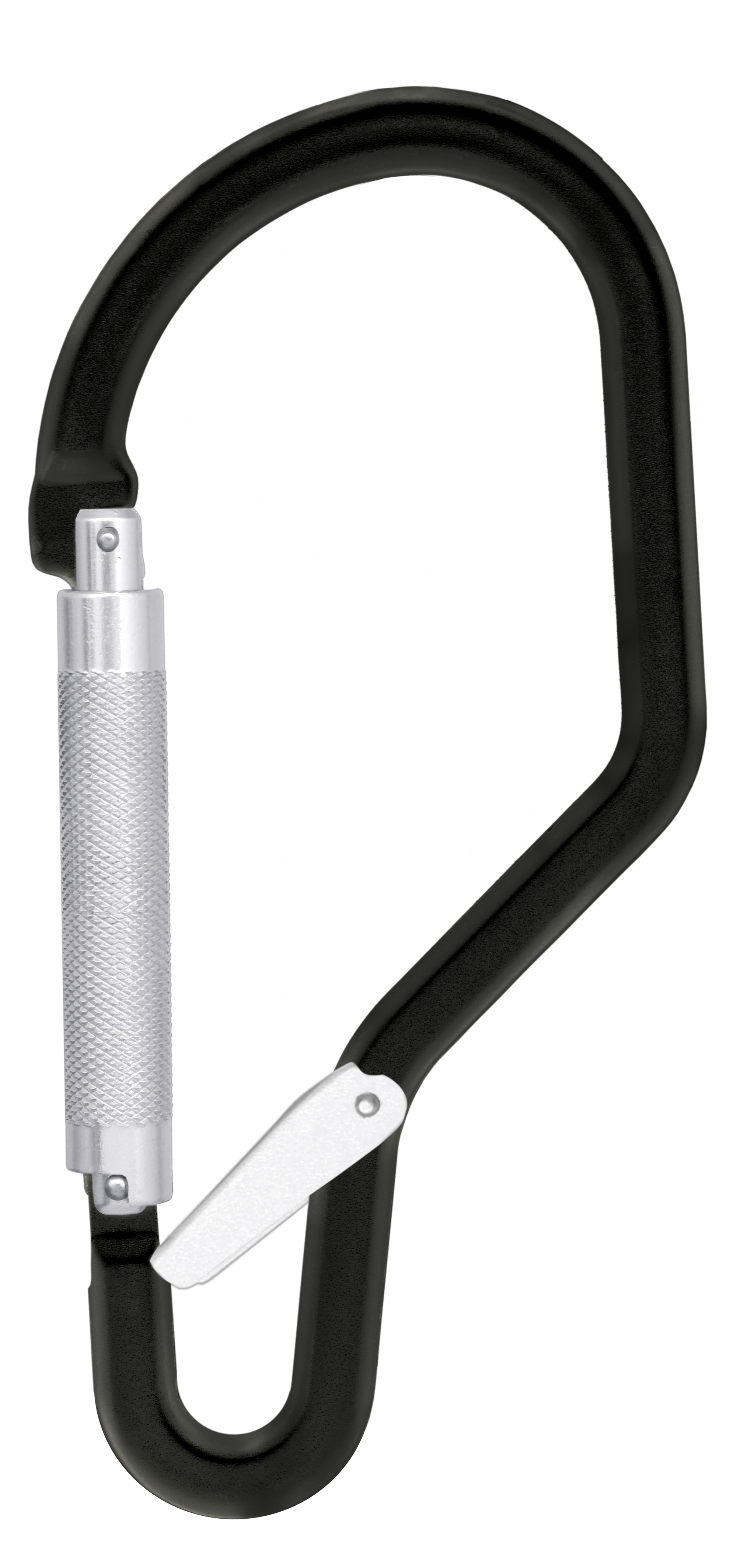 Aluminiumkarabiner mit Automatikverschluss und Sperrhebel mit 60 mm Öffnungsweite