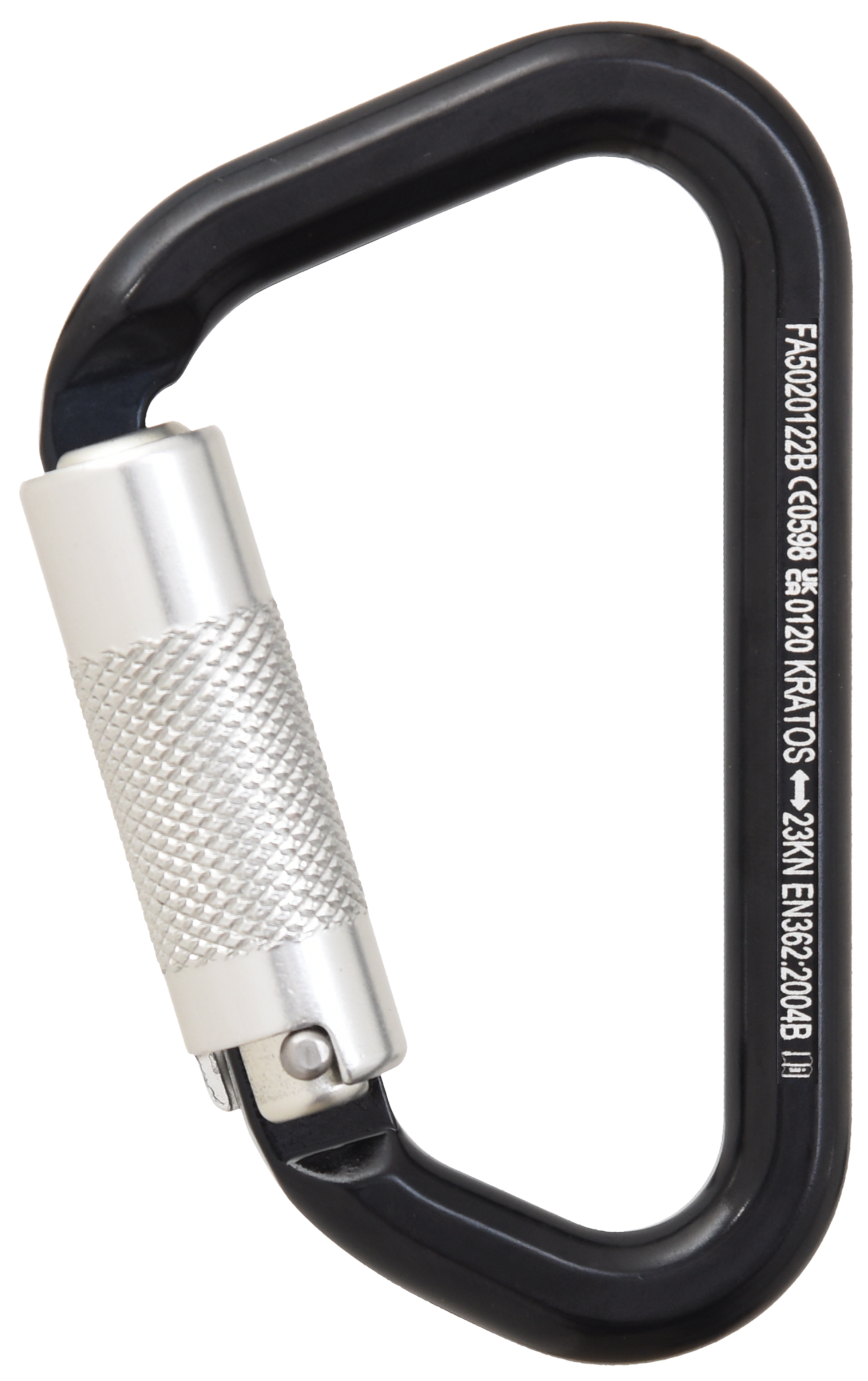 Aluminiumkarabiner mit Automatikverschluss Vierteldrehung (Twist-Lock) - Keylock Version mit 20 mm Öffnungsweite