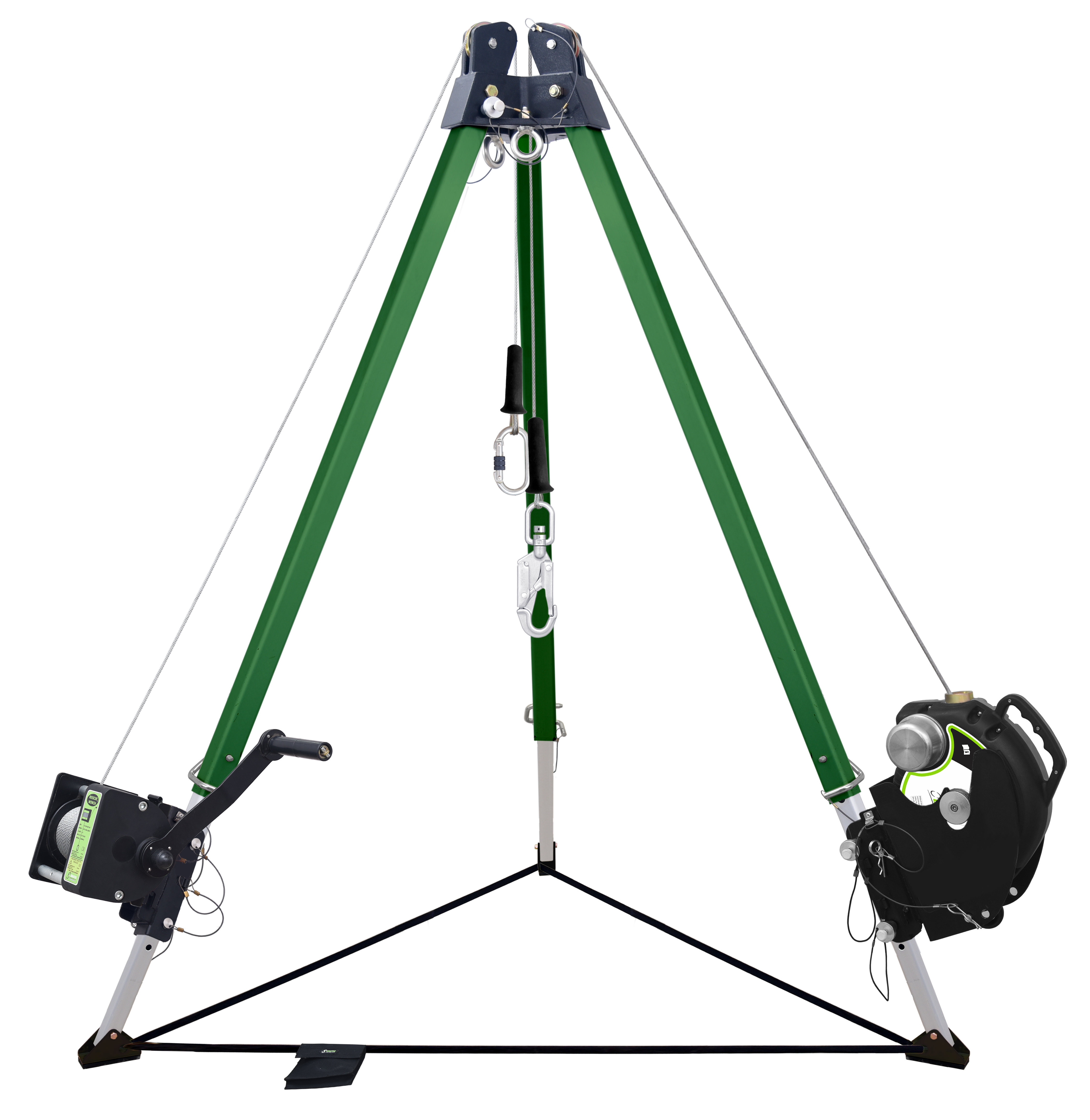 10 ft. Dreibein mit Umlenkrollen-Doppelkopf